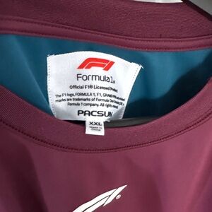PacSun Burgundy and Teal Short Sleeve Tee